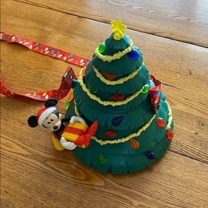Disney Christmas tree popcorn bucket